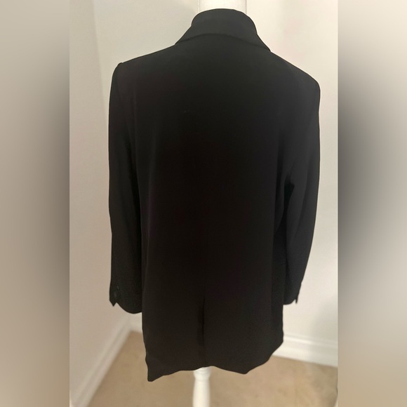 H & M DOUBLE BREASTED BLAZER BLACK - Picture 3 of 6